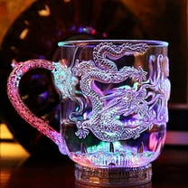 HomeLife Creative Dragon LED Inductive Rainbow Party Flashing Light Whisky Mug Beer Cup