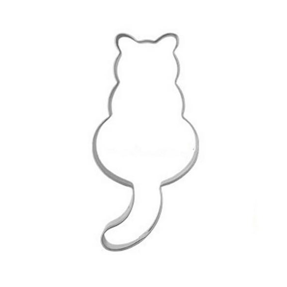 HomeLife Cute Cat Shape Stainless Steel Baking Cake Mould Chocolate Cookies Cutter Mold