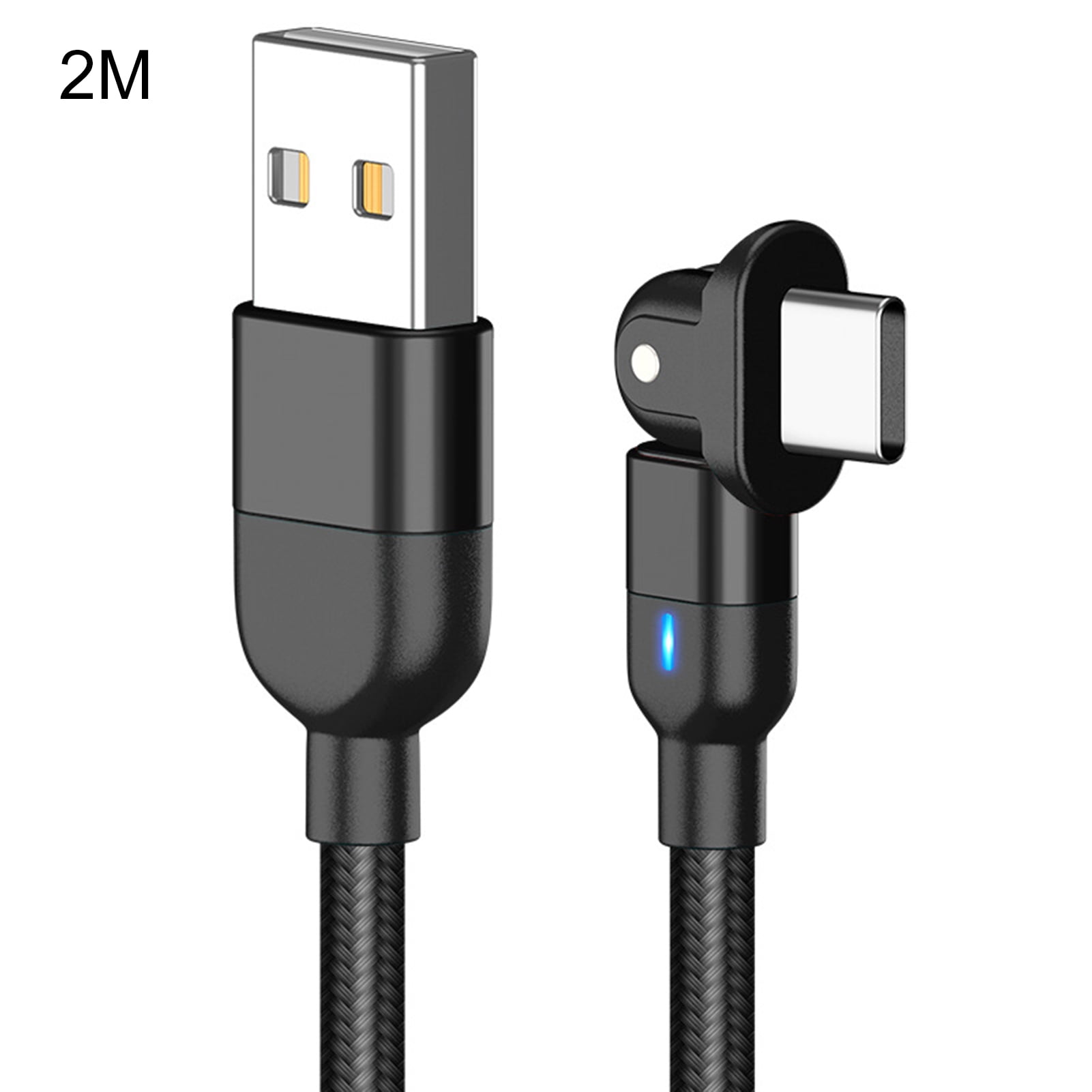 Charging Rope HomeLife Data Cable Anti-winding Braided Nylon Rope Type-C 180 Degree ...