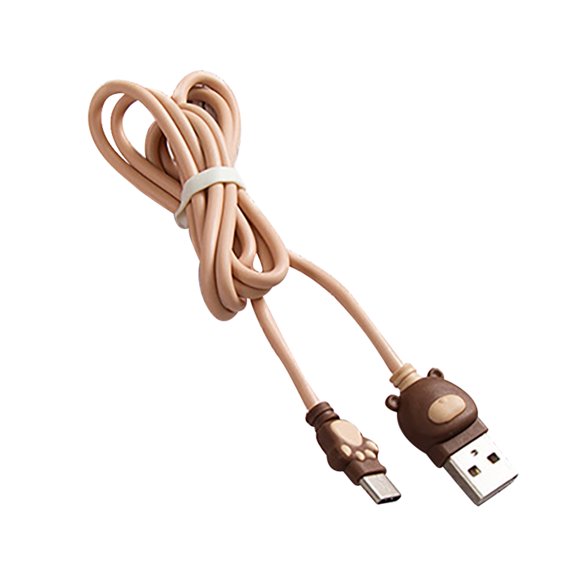 HomeLife Data Cable Cartoon Fast Charging 2.1A Type-C Charger Cord Wire for Mobile Phone