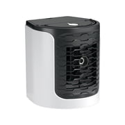 HomeLife Desktop Cooling Fan Low Noise Plug-Play Portable Air-conditioning Fan with Light Handle Design Wind Speed Adjustable Air Conditioners Table Air Cooler USB Cooling Device