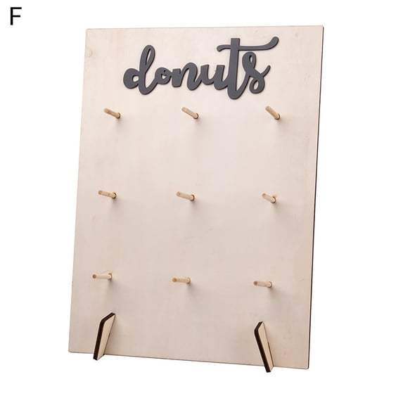 HomeLife Dessert Display Rack Decoration for Birthday, Wedding Party, Donut Stand Wooden Donut Display Rack