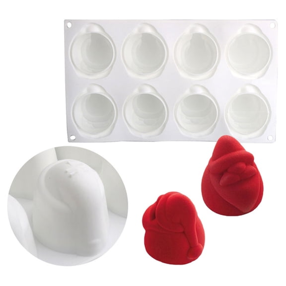 HomeLife Dessert Mold Food Grade BPA Free Non-stick Heat-Resistant Christmas Tree Themed Mousse Chocolate Baking Mold