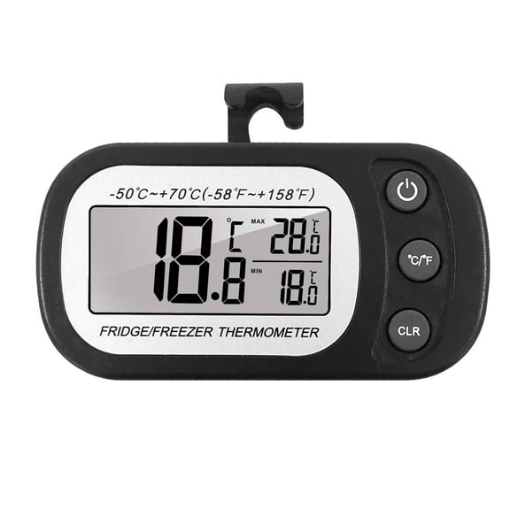 HomeLife Digital Refrigerator Thermometer Large LCD Display Magnetic Hanging Waterproof Fridge Freezer Electronic Temperature Monitor Gauge Kitchen Gadgets
