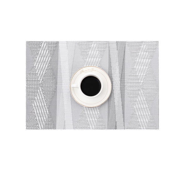 HomeLife Dining Table Placemat Heat-Resistant Table Mat Scratch-Resistant Geometric Pattern Placemat for Home