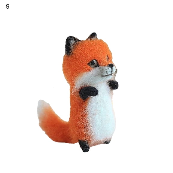 HomeLife Doll Knitting Kit of Cat Pattern Handmade Kitten Wool Felt Diy Material Bag 1 Set