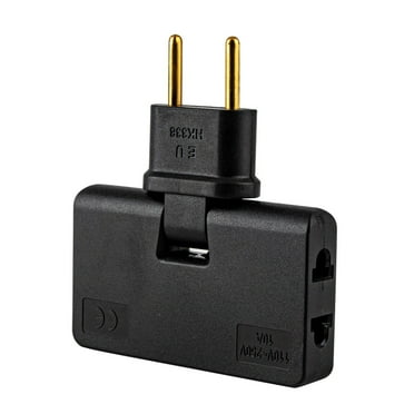 HomeLife EU Plug Adapter 1 In 3 180-degree Rotating 1500W European Standard Plug Power Socket Charging Converter for Home