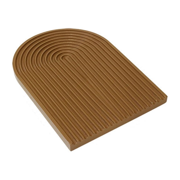 HomeLife Elegant Ripple Decor Dessert Tray Handmade Good Carved Wood Coffee Tray for Home