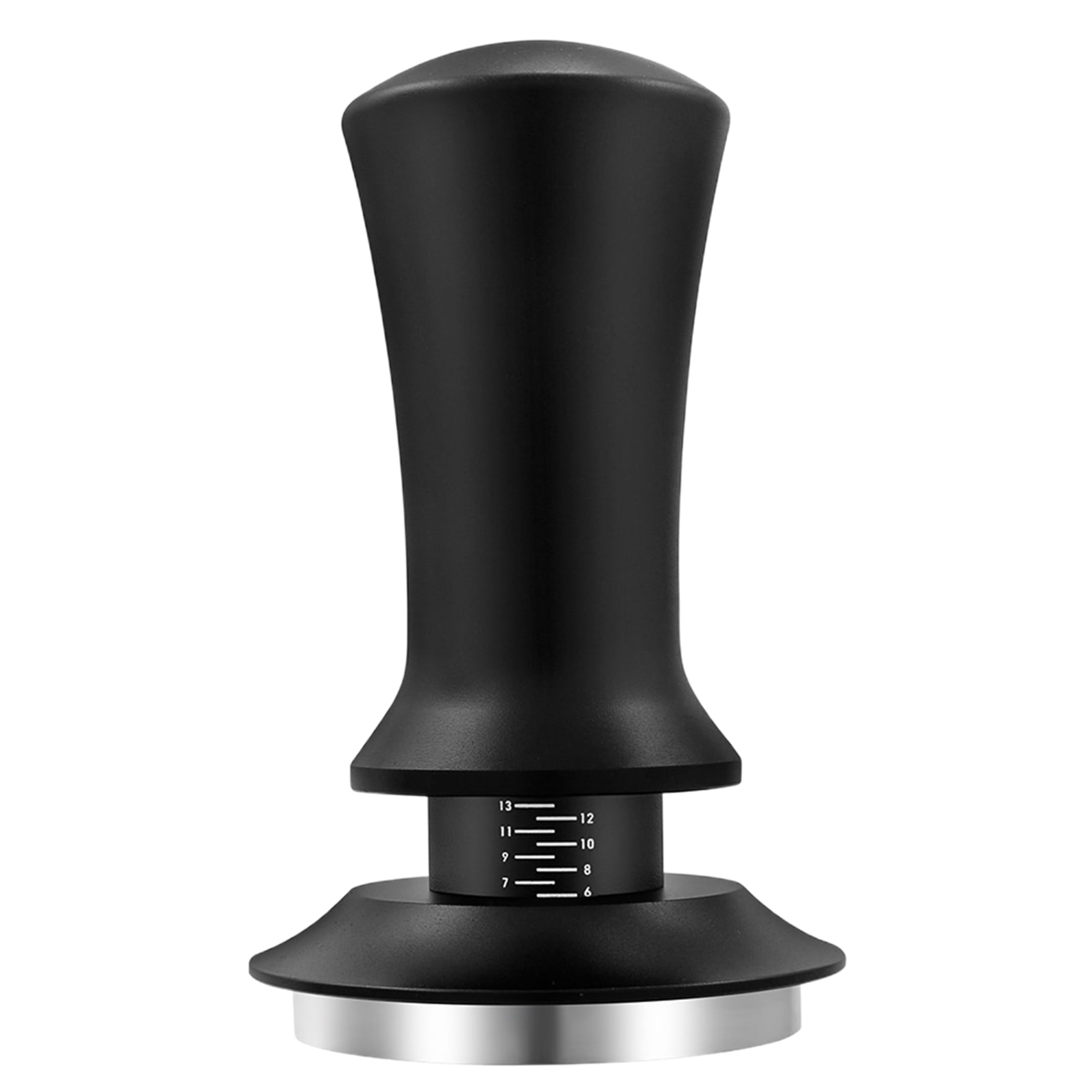 HomeLife Espresso Tamper with Scale Spring Loaded Automatic Rebound Flat Base Detachable 51/53