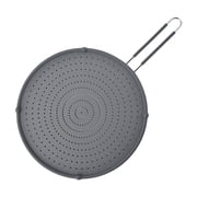 HomeLife Grease Splatter Guard Heat-resistant Non-sticky Food Grade Hollow Out Long Handle Stainless Steel Prevent Oil-splashing Drainage Frying Pan