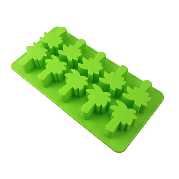 HomeLife Ice Cube Tray Reusable Heat Resistant DIY Pineapple Coconut Tree Style Silicone Mold Ice Ball Maker for Kitchen