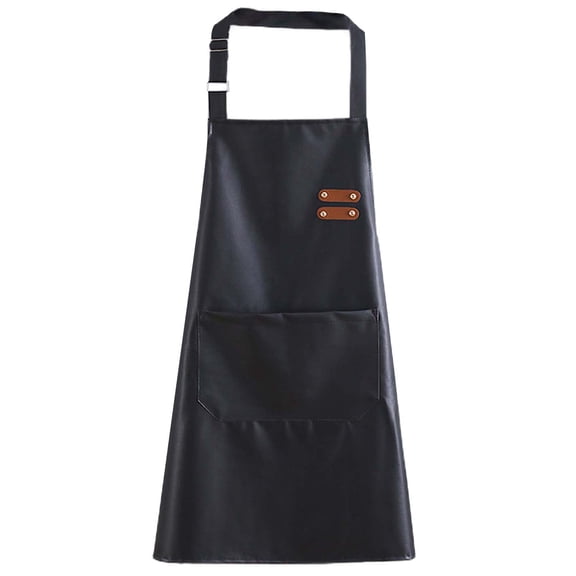 HomeLife Kitchen Chef Apron Durable Seams Adjustable Neck Strap Waterproof with Large Front Pocket Heavy-duty BBQ Apron