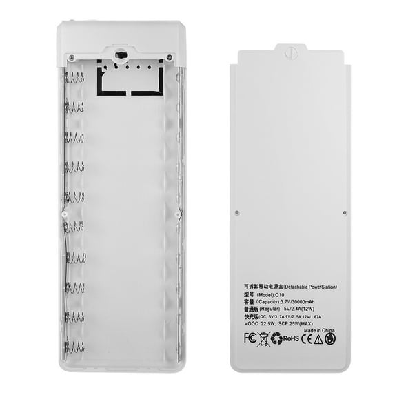 HomeLife LED Digital Display Dual USB Outputs Solderless Power Bank Shell 10x18650 Batteries Portable Charger Case for Smart Phone