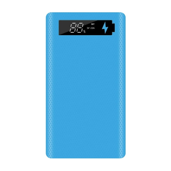 HomeLife M6 Portable Micro USB Type-C Power Bank Case DIY18650 Battery Charger Box with LCD Screen LED Light for Outdoors