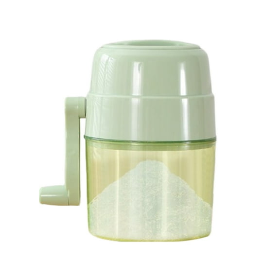 HomeLife Manual Ice Crusher Rotary Handle Stainless Steel Blades Summer Slushy Maker Snow Cone Shaved Ice Machine Home Kitchen Bar Essentials