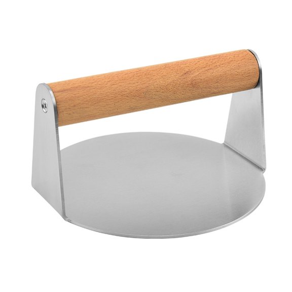HomeLife Meat Press Professional Non-stick Heavy Duty Round/Square Handheld Stainless Steel Burger Press Kitchen Tool