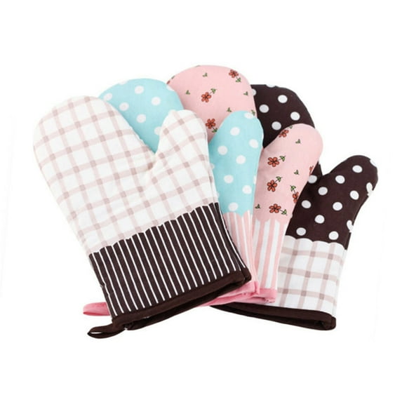 HomeLife Microwave Oven Gloves 2pcs Thickened Extended Gloves, Heat-Resistant Heat-Insulating Anti Scalding Mitts for Kitchen Baking