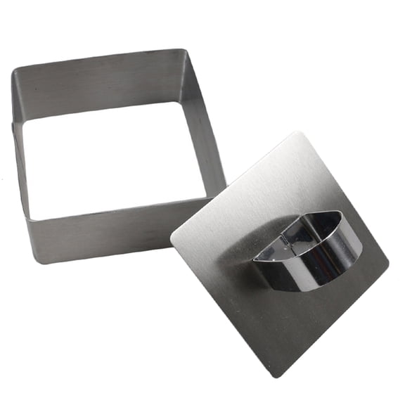 HomeLife Mini Baking Ring Heat-resistant Multi-purpose Corrosion Resistant Stainless Steel Mousse Cake Mold Ring for Kitchen