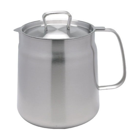 HomeLife Oil Filter Pot Stainless Steel Fryer Pan with Handle Large Capacity Multi-Functional Fine Mesh Filter Kitchen Oil Filtration Tank Deep Frying Pan Combo