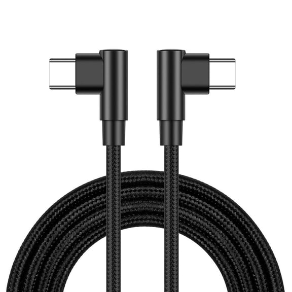 HomeLife Phone Charging Cable Stable Output Extra-Long Right-Angle Design Multipurpose Wide Compatible Fast Charging Nylon 60W Type-C Charger Cord Phone Quick Charging Cable for Home