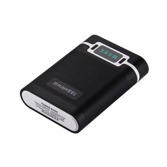 HomeLife Portable Empty 4x18650 Battery Case Dual USB 5V/2.5A DIY Power Bank Enclosure