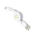 thumbnail image 1 of HomeLife Retractable Micro USB A to USB 2.0 B Male Cable Sync Data Charger for Android, 1 of 13