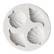 HomeLife Silicone Mold Easy Demoulding Not Sticky Heat Resistant Multi-faceted Shell Conch Epoxy Mold for Bakery