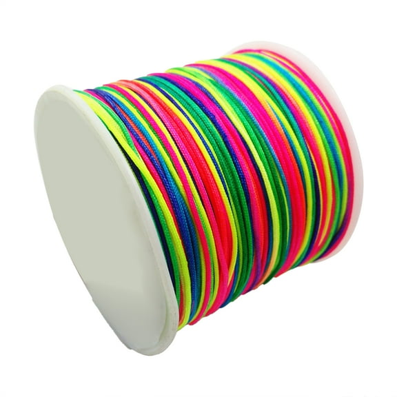 HomeLife Small Bucket Jade Thread Diy Handmade Jade Rope Woven Thread Bracelet Rope Tassel Wire Wholesale Jewelry Thread (0.8mm, 5000cm) 1 Roll