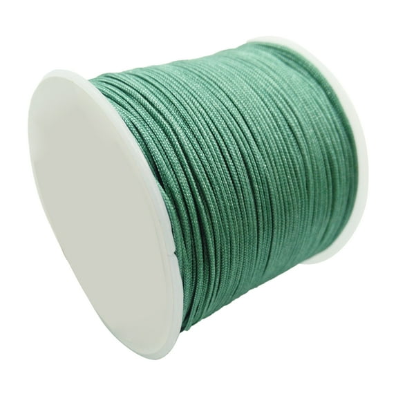 HomeLife Small Bucket Jade Thread Diy Handmade Jade Rope Woven Thread Bracelet Rope Tassel Wire Wholesale Jewelry Thread (0.8mm, 5000cm) 1 Roll