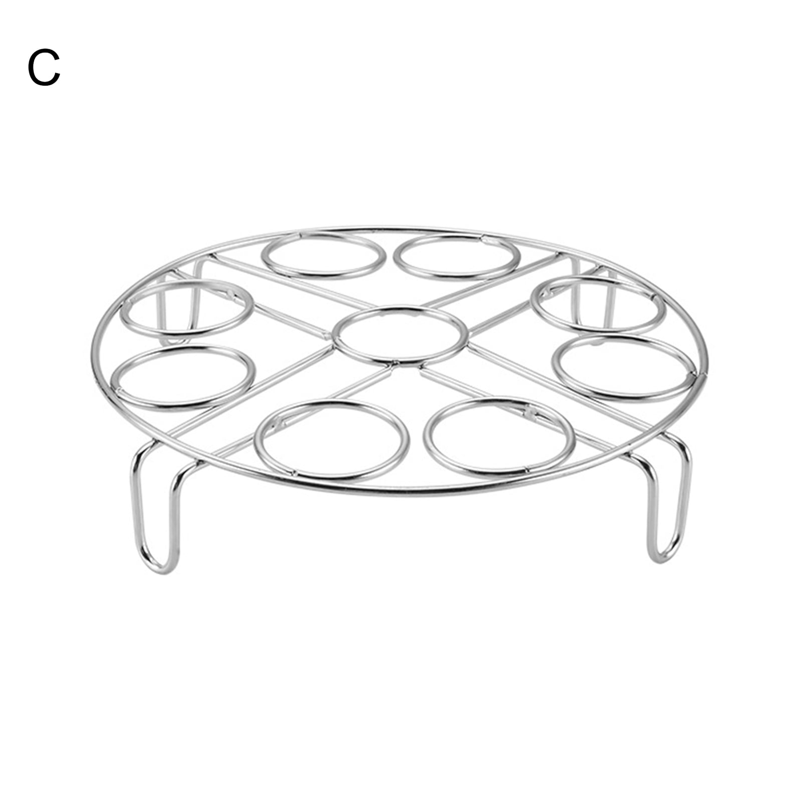 HomeLife Stackable Egg Steamer Rack Space-saving Stainless Steel ...