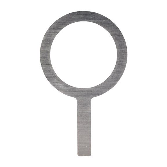 HomeLife Stainless Steel Baking Cup Ring with Heat-resistant Wooden Handle Milk Tea Cup Cover Rim Gasket for Dessert Bubble Tea Roasted Milk DIY Making Accessories