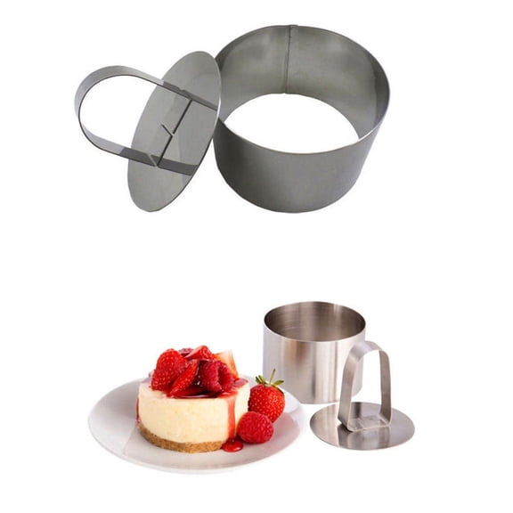 HomeLife Stainless Steel Cake Cutter Bakeware Mini Fondant Mousse Mold Kitchen DIY Tool