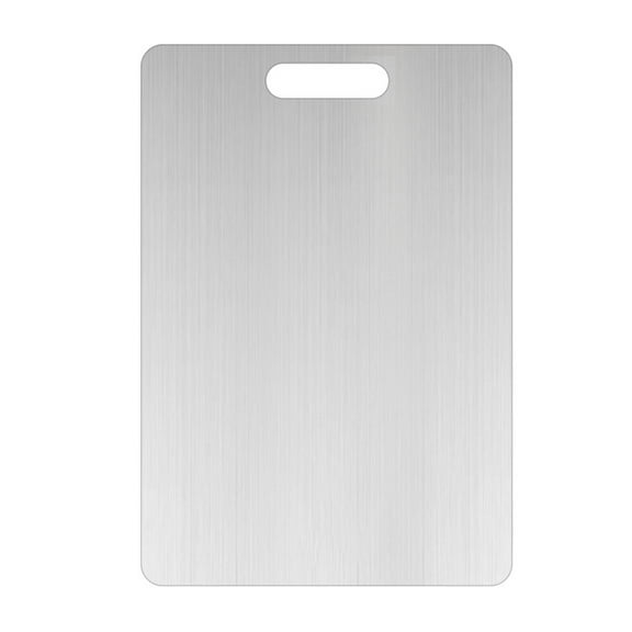 HomeLife Stainless Steel Cutting Boards for Kitchen Cutting Edge Double Sided Cutting Mat Efficient Kitchen Tools for Fruits Vegetables Meat