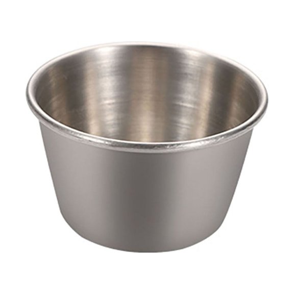 HomeLife Stainless Steel Sauce Cup Round Dipping Tomato Condiments Bowl Kitchen Accessory