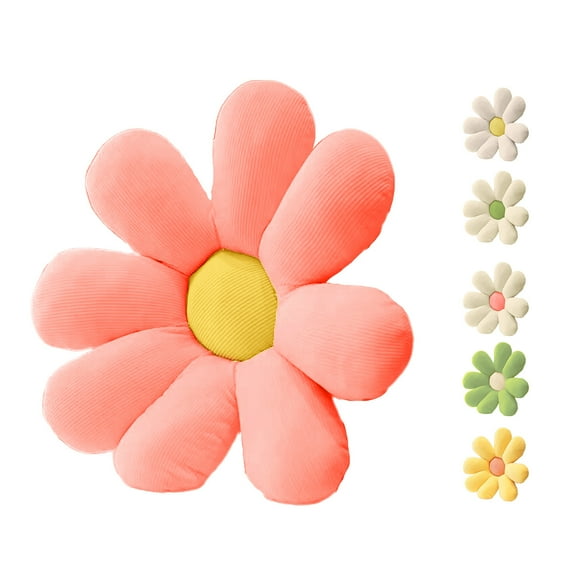 HomeLife Throw Cushion Cartoon Flower Plush Pillow Chair Cushion for Office Sitting Cute Girl Bedroom Floor Pad Sofa Mat Cushion
