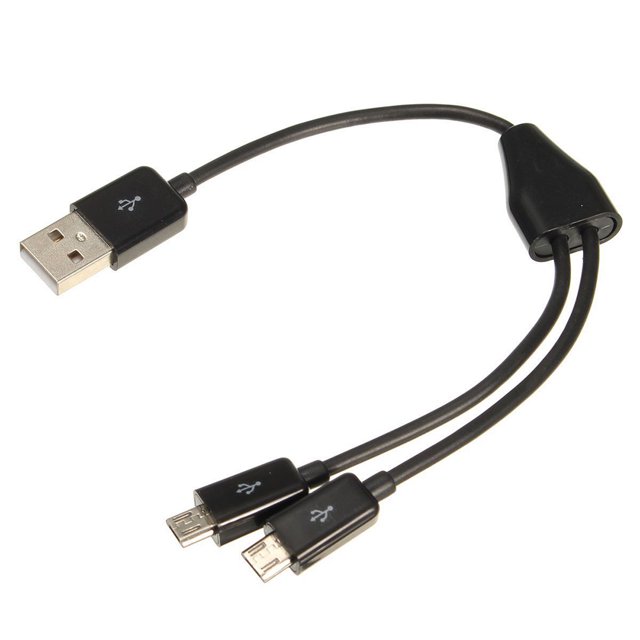 Micro Usb Two HomeLife USB 2.0 Male to Micro USB 2.0 Male 1 to 2 Y Splitter Charger ...