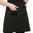 thumbnail image 1 of HomeLife Unisex Waterproof Half Apron with Pocket Waitress Chef Waist Apron Resistant Restaurant Cafe Lace-up Short Apron, 1 of 13