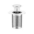 thumbnail image 1 of HomeLife Universal Bathroom Sink Stopper Rust-Proof Brass Core Drain Filter with Hair Strainer Bathroom Sink Drain Stopper Replacement, 1 of 13