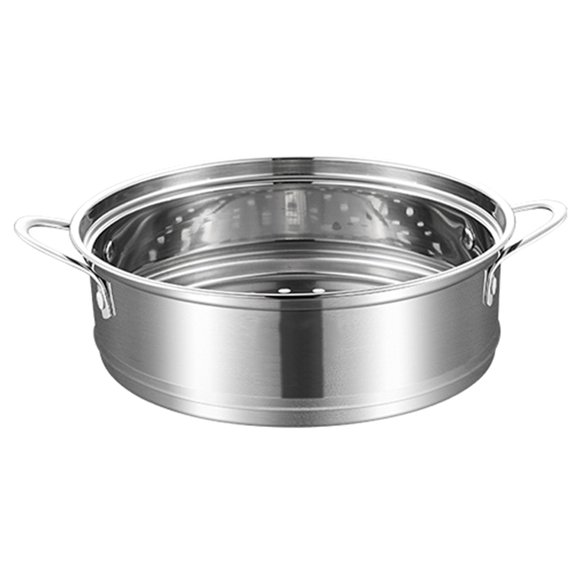 HomeLife Vegetable Steamer Multiple Layers Easy to Use Convenient Cleaning Anti-rust Food Grade Upper Steaming with Handle Stainless Steel Buns Steamer Home Supply