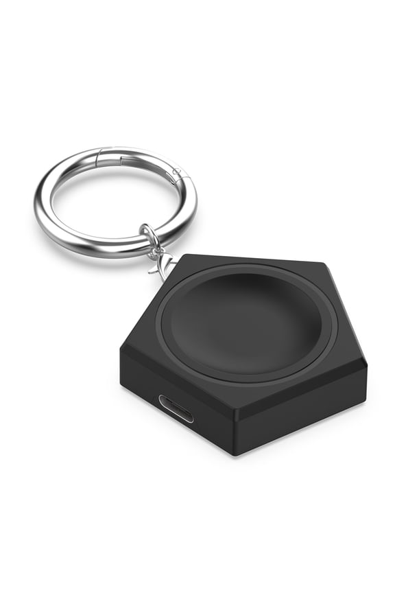 Watch Wireless Charger with Keychain Compact Mini Portable Fast Charging Watch Charger for SamsungGalaxy Watch 3/4/5/6