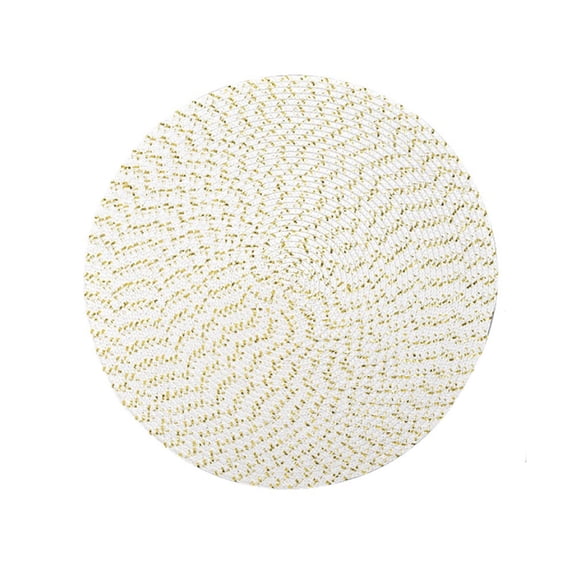 HomeLife Waterproof Round Woven Placemat Dining Table Mat Kitchen Decoration for Home