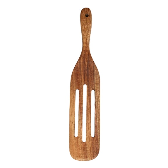 HomeLife Wooden Spurtle for Cooking Teak Spatula Utensils for Mixing Stirring Serving Heat Resistant Dough Spoons Easy to Clean Kitchen Tools