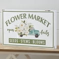 thumbnail image 1 of HomeMagic, 27.75" x 17" Flower Market, Decorative Block Sign, 1 of 3