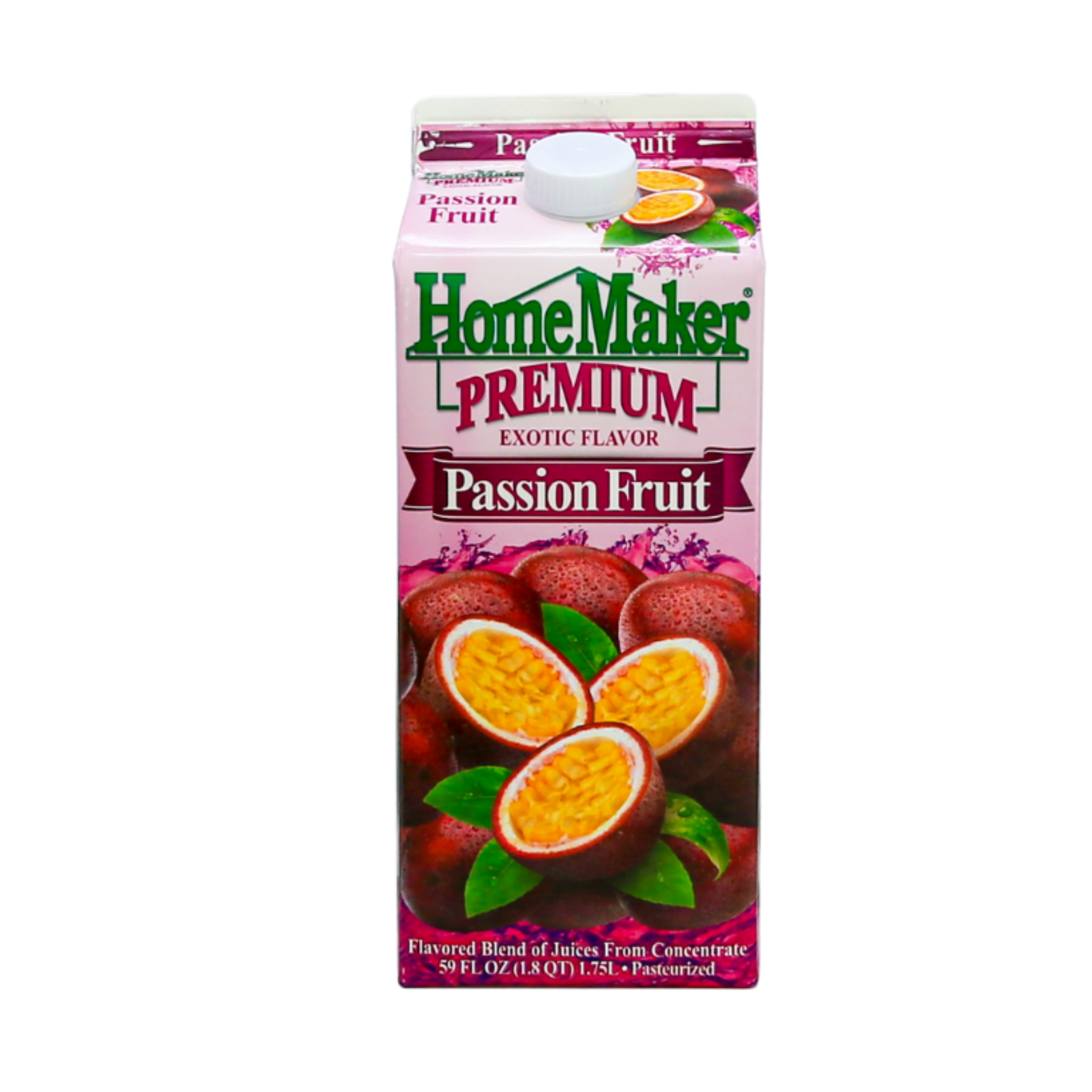 HomeMaker, Premium Exotic Flavor, Passion Fruit Juice, 59 fl oz