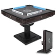 thumbnail image 1 of HomeMiYN Automatic Mahjong Table Foldable with Wheels,Roller Coaster Style Quiet Shuffling,with 42mm 152 Numbered Magnetic Tiles,for Domino Game,Suitable for Americans,Chinese,Filipinos,Brown, 1 of 6