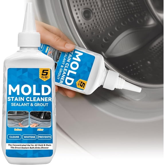 HomeMold Stain Remover Gel, Effective Washing Machine Cleaner for Front Load Washer, All-Purpose Cleaning Gel for Penetrating for Bathroom, Shower and Bathtub Tile Grout (5 Floz)