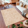 thumbnail image 1 of HomeNette Machine Washable Rug 120x200 cm, Non Slip, Stain Resistant, Beige Rugs for Living Room, Bedroom, Bathroom, Kitchen, Decorative Modern Cotton Boho Patterned Tokyo Collection Area Rugs, 1 of 6