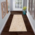 thumbnail image 1 of HomeNette Machine Washable Rug 80x150 cm, Non Slip, Stain Resistant, Beige Rugs for Living Room, Bedroom, Bathroom, Kitchen, Decorative Modern Cotton Boho Patterned Tokyo Collection Area Rugs, 1 of 5