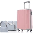 thumbnail image 1 of HomePerch 20-Inch Carry On Luggage Set, 3-Piece Lightweight ABS Hardshell Suitcase with Spinner Wheels & TSA Lock, Expandable Weekender Travel Set for Business & Short Trips, 1 of 8