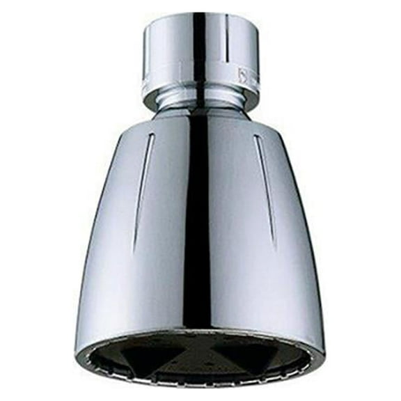 HomePointe 228634 Shower Head, Fixed Mount, Adjustable Spray, Chrome-Plated Plastic - Quantity 12